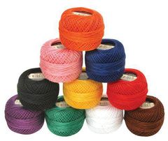 PERLE #8 COTTON THIN 10'S ASST