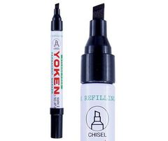 YOKEN MARKERS CHISEL BLACK 12'S
