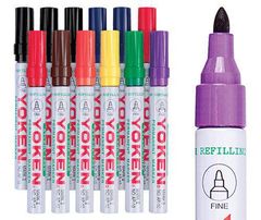 YOKEN MARKERS BULLET ASST 12'S