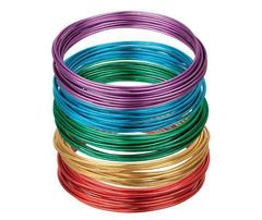 CRAFT COLOURED WIRE 2MM ASST 5'S