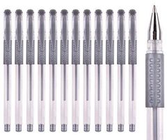 BASICS GEL PENS 12'S SILVER