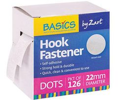 HOOK FASTENER DOTS ONLY 126S