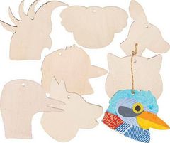 Wooden Shapes 21PCS Australian Animal Hangers