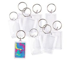 RECTANGLE KEY RING TAGS 10S