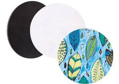 MAGNETIC CANVAS BOARD ROUND 7.5CM 4S