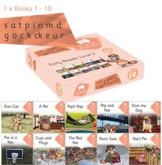 Decodable Readers - Early Readers Level 2 - Individual Set Of 10 Titles