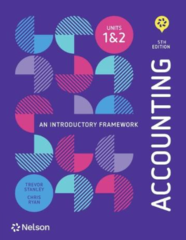 Accounting: An Introductory Framework Units 1&2 with Nelson MindTap