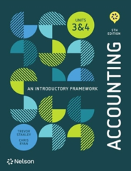 Accounting: An Introductory Framework Units 3&4 with Nelson MindTap