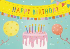 CERTIFICATES - HAPPY BIRTHDAY CAKE 