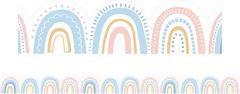 Pastel Rainbows (Clouds & Sky) - Die-Cut Border (Pack of 12)