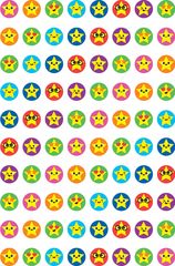 Stars - Dynamic Dots Stickers (Pack of 800)