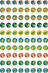 Zoo - Dynamic Dots Stickers (Pack of 800)