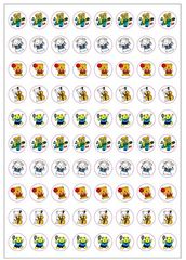 Stickers Dynamic Glitz - Teddy - Pk 800 DG595