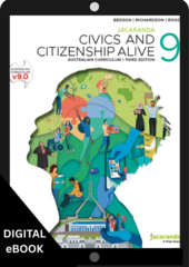 Jacaranda Civics & Citizenship Alive 9 Australian Curriculum 3E (DIGITAL)