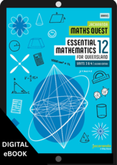 Jacaranda Maths Quest 12 Essential Mathematics Units 3 & 4 2e for Queensland learnON