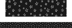  Black & White Stars - Large Border (Pack of 12)