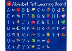 Felt Learning Board Alphabet