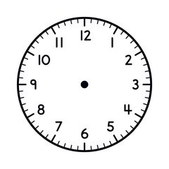 Analogue Clock (Large) - Learning Stamp