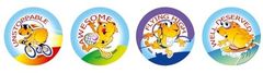 Stickers - Active Guinea Pigs - Pk 96 MS027