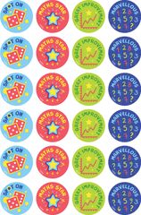 Maths Star - Merit Stickers (Pack of 96)