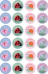 Garden Insects - Merit Stickers
