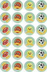 STICKERS - SPORTS BALLS 