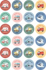 Transport - Merit Stickers (Pack of 96)