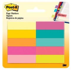 Page Markers Post-it 3M 10 Colour 670 10 AB Post-it Page Markers