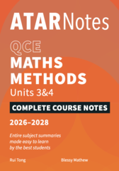 ATAR NOTES QCE MATHS METHODS 3&4 (2026-2028)