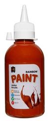 Rainbow Paint 250ml Burnt Sienna 9314289001780