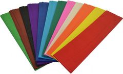 Crepe Paper 500mm X 2.5m Pk 12 Asst Cols 9310355001500