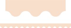Pastel Beige - Scalloped Border (Pack of 12)
