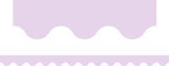 Pastel Purple - Scalloped Border (Pack of 12)
