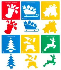 Stencil Christmas Set 6 9314289013622