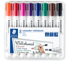 STAEDTLER WHITEBOARD MARKER BULLET POINT WALLET 8