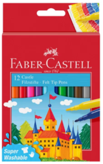 Felt Pens Fine Pk 12 Faber Castle