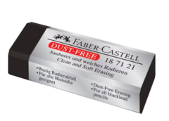 Eraser Large Faber Dust-Free BLACK With Sleeve 