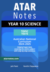 ATAR Notes Year 10 Science Topic Tests