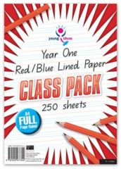 Paper – A4 Yr 1 FULL Page Ruled CLASS Pk 250