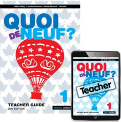 Quoi de Neuf ? 1 Teacher Pack (Teacher Guide book, Teacher eBook and audio download), 2nd edition