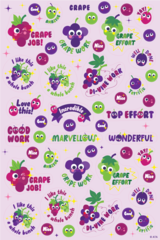 Grape - ScentSations "Scratch & Sniff" Merit Stickers