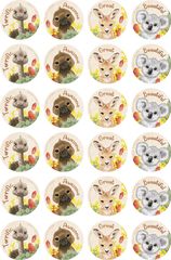 Australian Flora & Fauna - Eucalyptus Scented Merit Stickers