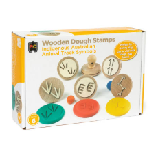 Wooden Dough Stamps - Indigeno Animal Tracks