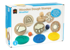 Wooden Dough Stamps - Weather