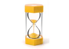 Sand Timer 3 Minute Yellow (16cm x 8.5cm) 9337138110624