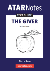 ATAR Notes Text Guide: The Giver by Lois Lowry