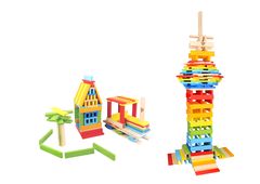 Wooden City Blocks 150 pcs 