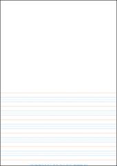 Lined Paper - A4 Half Page - Year 1 Class Pack Of 250 YI77015