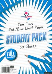Paper – A4 Yr 2 FULL Page Ruled STUDENT Pk 50 YI77658