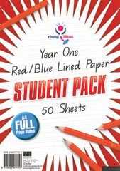 Paper – A4 Yr 1 FULL Page Ruled STUDENT Pk 50 YI77757